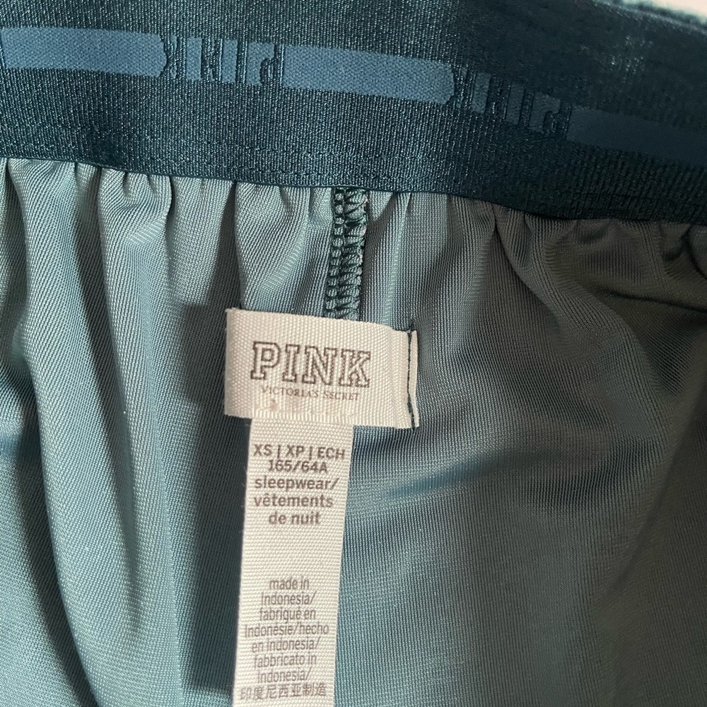 PINK VICTORIA’S SECRET, SLEEPWEAR Velvet Green Women's Shorts - Picture 5 of 10